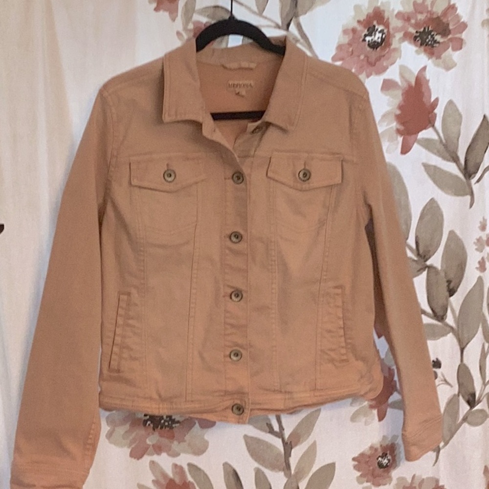 Merona peach jean jacket